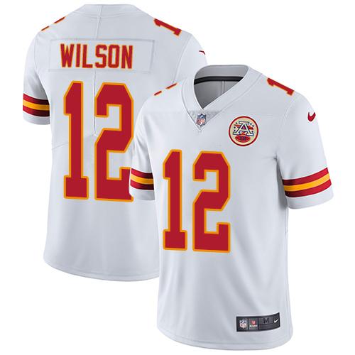 Nike Chiefs #12 Albert Wilson White Men's Stitched NFL Vapor Untouchable Limited Jersey